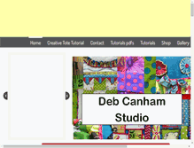 Tablet Screenshot of debcanhamstudio.com